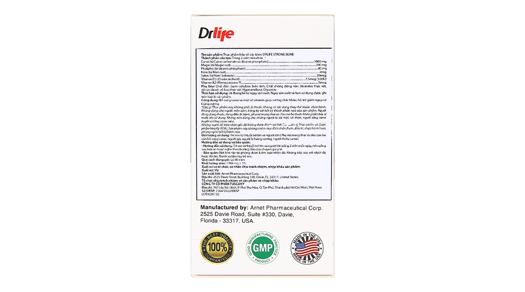 Thực phẩm bảo vệ sức khỏe Drlife Strong Bone - 3